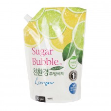 Экологичное универсальное средства для мытья посуды Sugar Bubble Lemon, мягкая упаковка